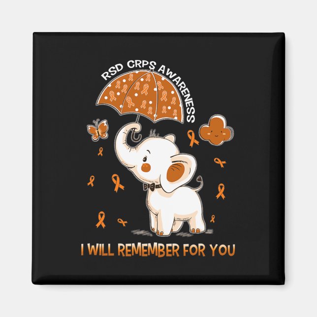 Rsd Crps Awareness Elephant 1  Magnet (Front)