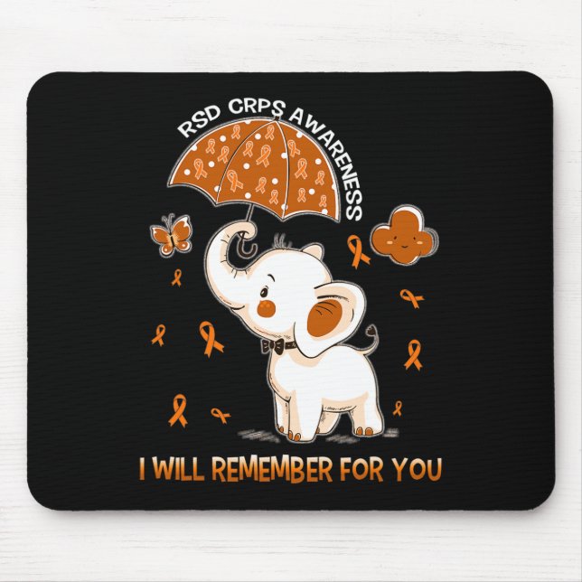 Rsd Crps Awareness Elephant 1  Mouse Pad (Front)