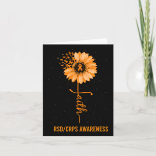 Rsd Crps Awareness Faith Daisy Flower Ribbon Card