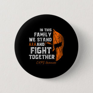 Rsd-crps Awareness Family Support Spartan Warrior  6 Cm Round Badge