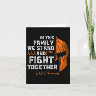 Rsd-crps Awareness Family Support Spartan Warrior  Card