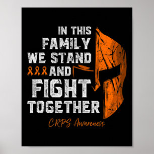 Rsd-crps Awareness Family Support Spartan Warrior Poster