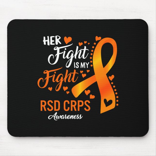 Rsd Crps Awareness Her Fight Orange Ribbon Complex Mouse Pad (Front)