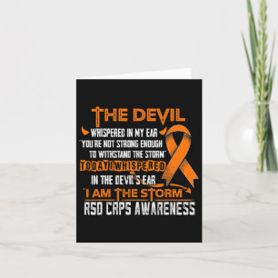 Rsd Crps Awareness I Am The Storm Devil  Card