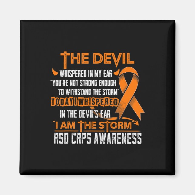 Rsd Crps Awareness I Am The Storm Devil  Magnet (Front)