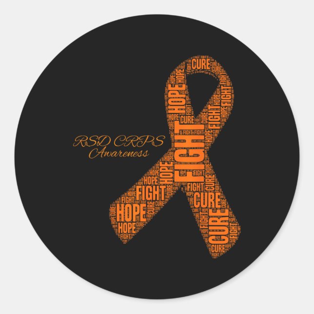 Rsd Crps Awareness Month  Classic Round Sticker (Front)