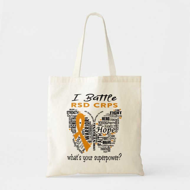 RSD CRPS Awareness Month Ribbon Gifts Tote Bag (Front)