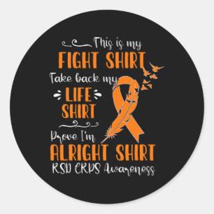 RSD CRPS Awareness My Fight Classic Round Sticker