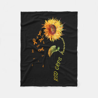 Rsd Crps Awareness Sunflower 1  Fleece Blanket