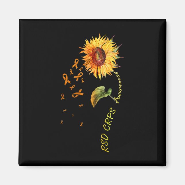 Rsd Crps Awareness Sunflower 1  Magnet (Front)