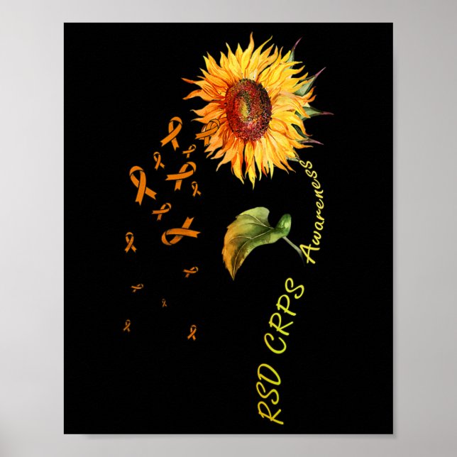 Rsd Crps Awareness Sunflower 1  Poster (Front)