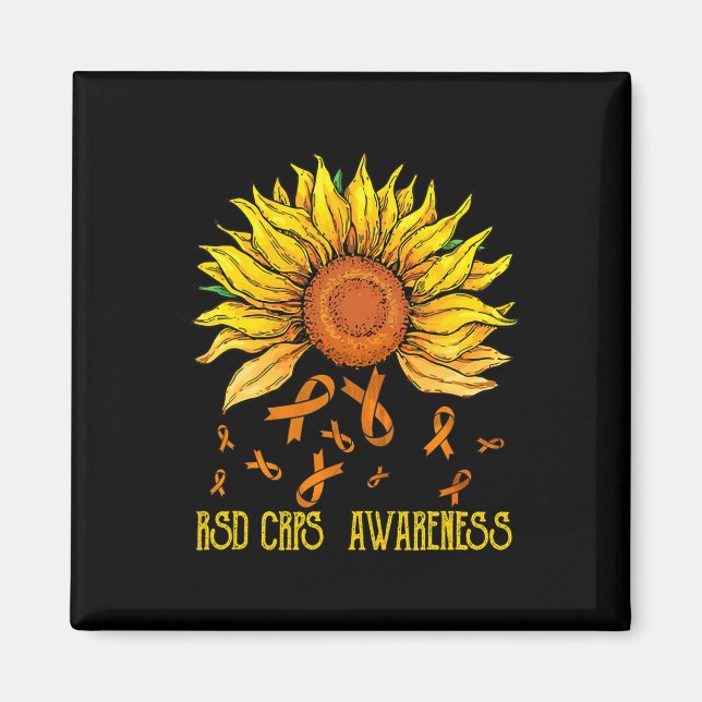 Rsd Crps Awareness Sunflower  Magnet (Front)