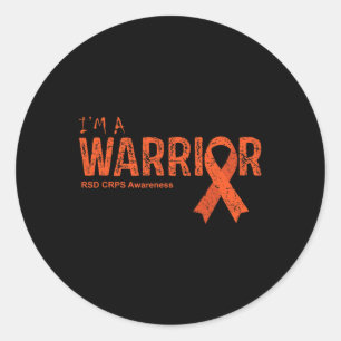 Rsd Crps Awareness Warrior Classic Round Sticker
