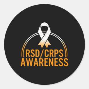 Rsd Crps Complex Regional Pain Syndrome Awareness  Classic Round Sticker