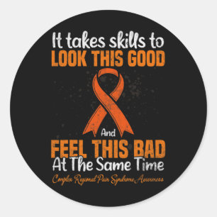 RSD CRPS Complex Regional Pain Syndrome Awareness Classic Round Sticker