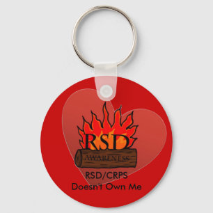 RSD/CRPS Doesn't Own Me Heart Key Ring