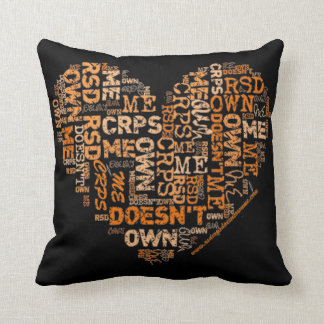 RSD/CRPS Doesn't Own Me Heart Pillow
