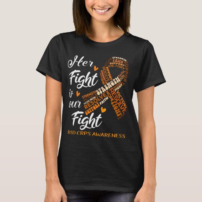 RSD CRPS Her Fight is our Fight T-Shirt (Front)