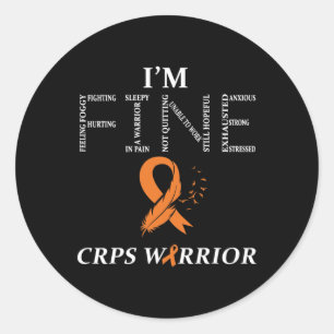 Rsd Crps Warrior  Classic Round Sticker