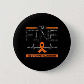 Rsd Crps Warrior I'm Fine  6 Cm Round Badge