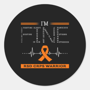 Rsd Crps Warrior I'm Fine  Classic Round Sticker
