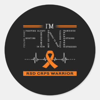 Rsd Crps Warrior I'm Fine  Classic Round Sticker