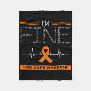 Rsd Crps Warrior I'm Fine  Fleece Blanket