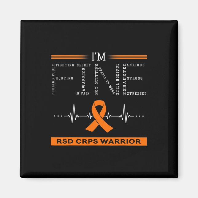 Rsd Crps Warrior I'm Fine  Magnet (Front)
