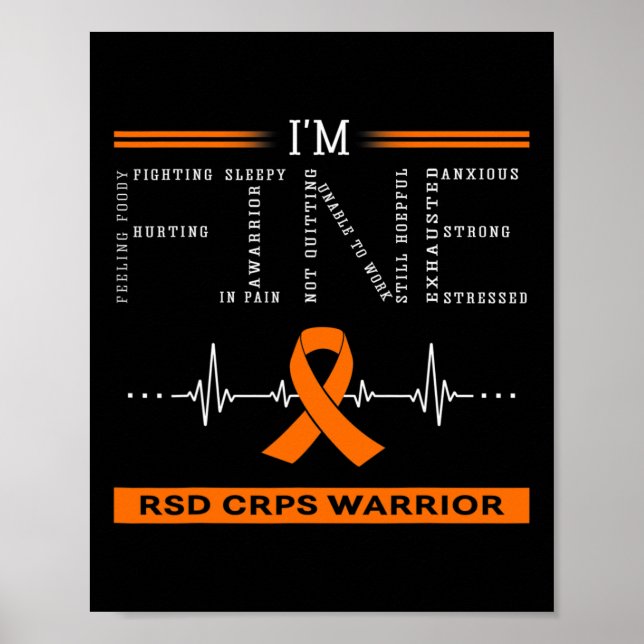 Rsd Crps Warrior I'm Fine  Poster (Front)