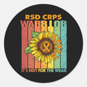 Rsd Crps Warrior It's Not For The Weak Classic Round Sticker