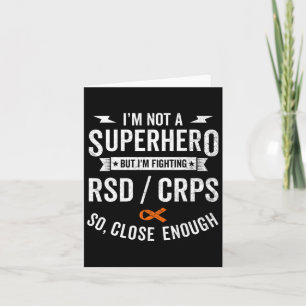 Rsd Crps Warrior Survivor Awareness Support Orange Card