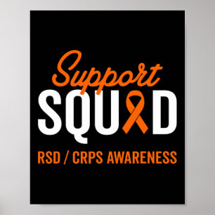 RSD CRPS Warrior Survivor Awareness Support Squad Poster