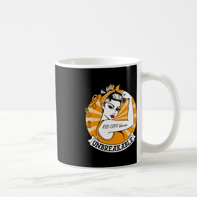 RSD CRPS Warrior Unbreakable  RSD CRPS Awareness  Coffee Mug (Right)