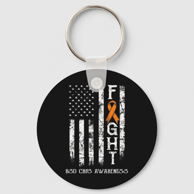 Rsd Crps Warrior Us Flag  Key Ring (Front)