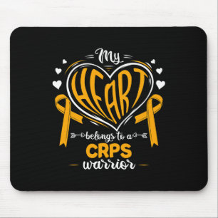 Rsd My Heart Belongs To A Crps Warrior Crps Awaren Mouse Pad