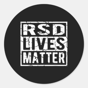 Rsd (rejection Sensitivity Dysphoria) Lives Awaren Classic Round Sticker