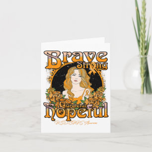 Rsdcrps Awareness Brave Strong Grateful Hopeful -  Card