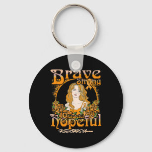 Rsdcrps Awareness Brave Strong Grateful Hopeful -  Key Ring