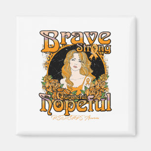 Rsdcrps Awareness Brave Strong Grateful Hopeful - Magnet