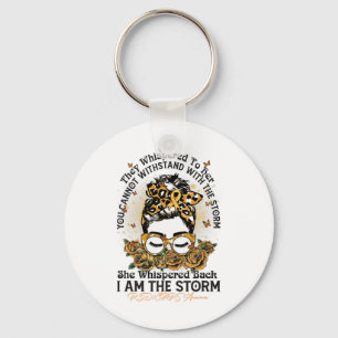 Rsdcrps Awareness I'm The Storm Messy Bun Fighter Key Ring