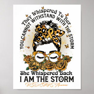 Rsdcrps Awareness I'm The Storm Messy Bun Fighter Poster