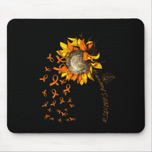 Rsdcrps Awareness Sunflower Orange Ribbon  Mouse Pad