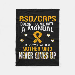 Rsdcrps Comes With A Mother Who Never Gives Up T S Fleece Blanket