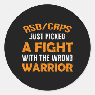 RSDCRPS JUST PICKED THE WRONG WARRIOR CLASSIC ROUND STICKER