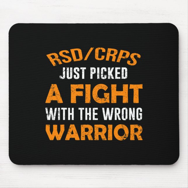 RSDCRPS JUST PICKED THE WRONG WARRIOR  MOUSE PAD (Front)