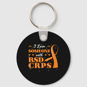 RSDCRPS Orange Complex Regional Pain Syndrome Allo Key Ring