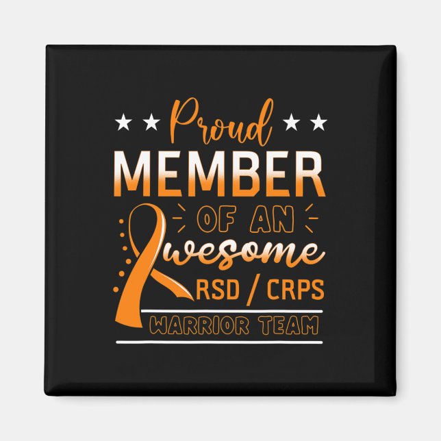 RSDCRPS Warrior Team Orange Complex Regional Pain  Magnet (Front)