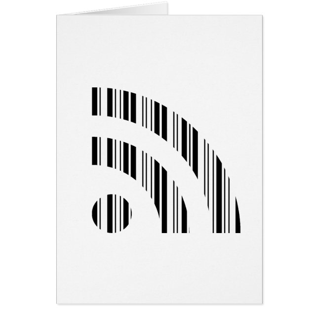 RSS FEED BAR CODE Logo Barcode Pattern Design (Front)