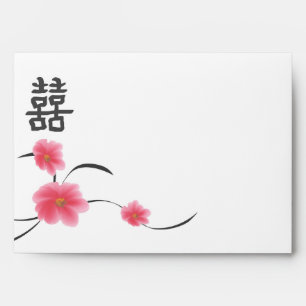 RSVP A7 Envelope Cherry Blossom Double Happiness
