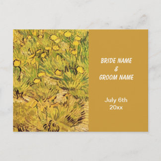 RSVP, A Field of Yellower Flowers Invitation Postcard